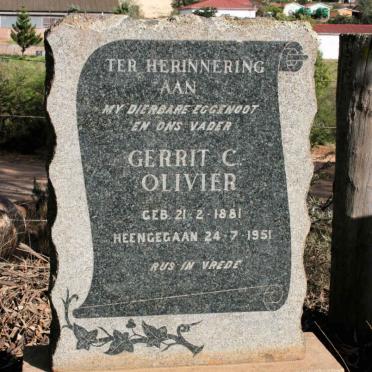 OLIVIER Gerrit C. 1881-1951
