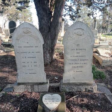 SAAYMAN David Benjamin 1898-1954 & Petronella Francina DE JAGER 1902-1932 :: SAAYMAN Margaretha 1926-1927