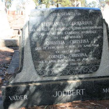 JOUBERT Gerhardus Johannes 1876-1932 &amp; Cornelia Christina 1885-1962 :: Cornelia Christina 1913-1925