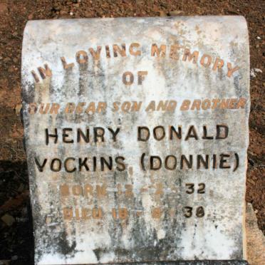 VOCKINS Henry Donald 1932-1938