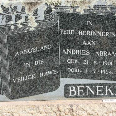 BENEKE Andries Abram 1901-1964