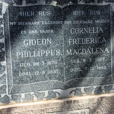 ZYL Gideon Philluppus, van 1870-1957 &amp; Cornelia Frederica Magdalena 1877-1962