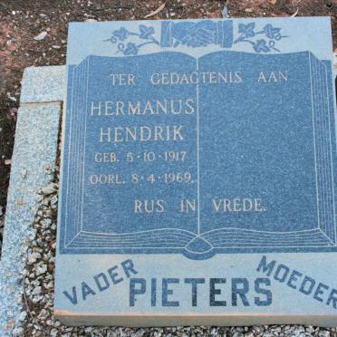 PIETERS Hermanus Hendrik 1917-1969