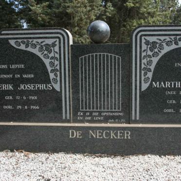NECKER Frederik Josephus 1901-1966 &amp; Martha Hermina DE JAGER 1901-1974