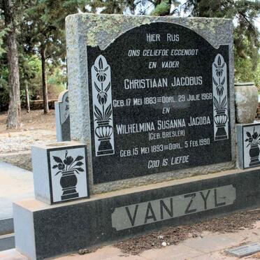 ZYL Christiaan Jacobus, van 1883-1968 &amp; Wilhelmina Susanna Jacoba BRESLER 1893-1990 :: Johannes VAN ZYL 1929-1996