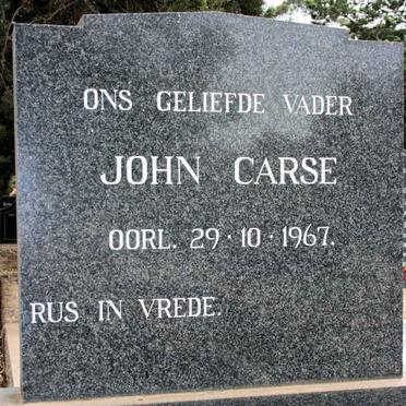 CARSE John -1967