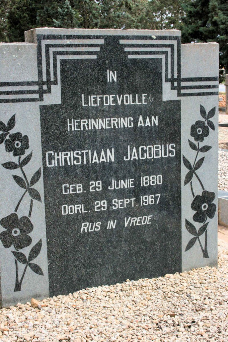 JAGER Christiaan Jacobus, de 1880-1967