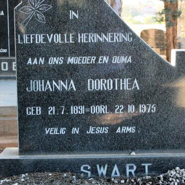 SWART Johanna Dorothea 1891-1975