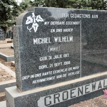 GROENEWALD Michiel Wilhelm 1917-1968