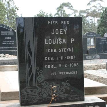 VYVER Joey Louisa P., van der neé STEYN 1907-1988