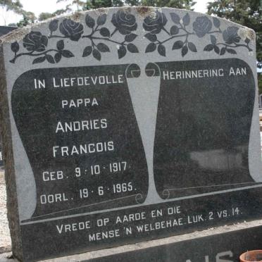 MARAIS Andries Francois 1817-1965