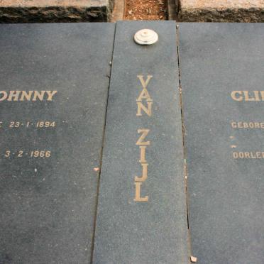 ZIJL Johnny, van 1894-1966 :: VAN ZIJL Clifton 1924-1984