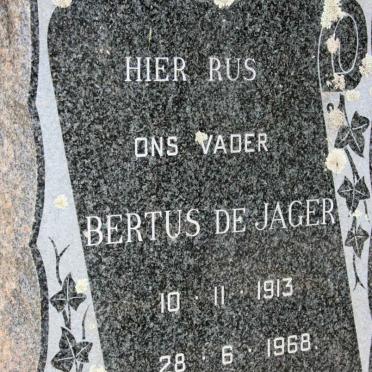 JAGER Bertus, de 1913-1968