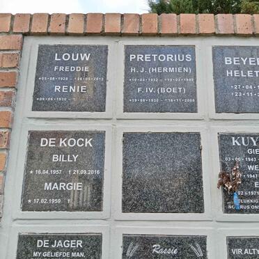 LOUW :: PRETORIUS :: BEYERS :: DE KOCK :: KUYLER