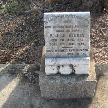 BEUKES P.J.J. 1872-1934