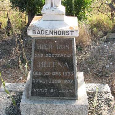 BADENHORST Helena 1937-1938