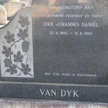 DYK Dirk Johannes Daniel, van 1892-1965
