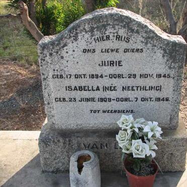 DYK Jurie, van 1894-1945 &amp; Isabella NEETHLING 1909-1946