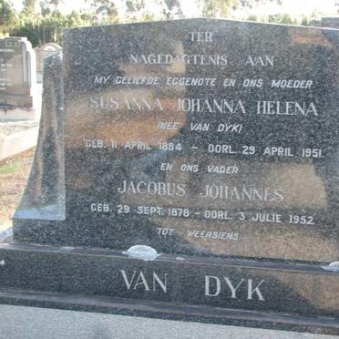 DYK Jacobus Johannes, van 1878-1952 &amp; Susanna Johanna Helena VAN DYK 1884-1951