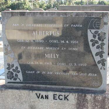 ECK Albertus, van 1890-1961 &amp; Milly 1913-1997