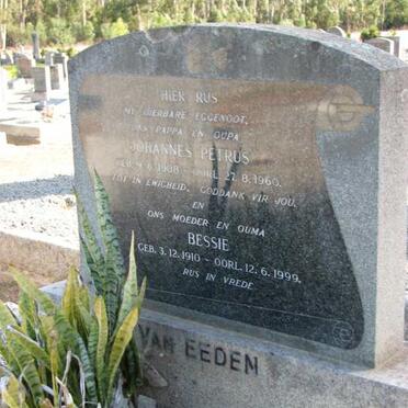 EEDEN Johannes Petrus, van 1908-1960 &amp; Bessie 1910-1999