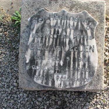 EEDEN G.J.J., van 1916-1946