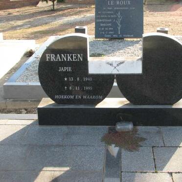 FRANKEN Japie 1940-1995