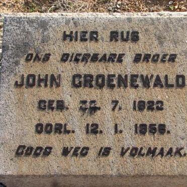 GROENEWALD Johan 1922-1956