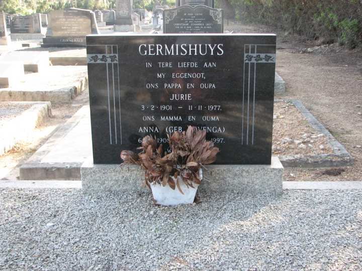 GERMISHUYS Jurie 1901-1977 &amp; Anna HAVENGA 1908-1997