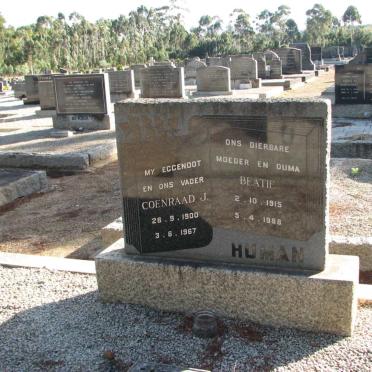 HUMAN Coenraad J. 1900-1967 &amp; Beatie 1915-1988