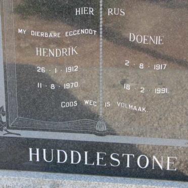 HUDDLESTONE Hendrik 1912-1970 &amp; Doenie 1917-1991