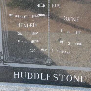 HUDDLESTONE Hendrik 1912-1970 &amp; Doenie 1917-1991