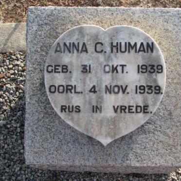 HUMAN Anna C.  1939-1939