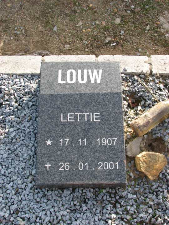 LOUW Lettie 1907-2001