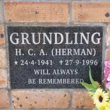GRUNDLING H.C.A. 1941-1996