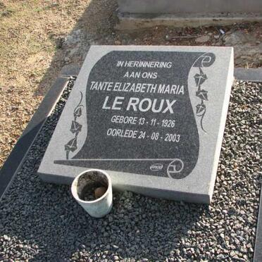 ROUX Elizabeth Maria, le 1926-2003