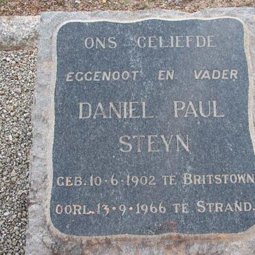 STEYN Daniel Paul 1902-1966