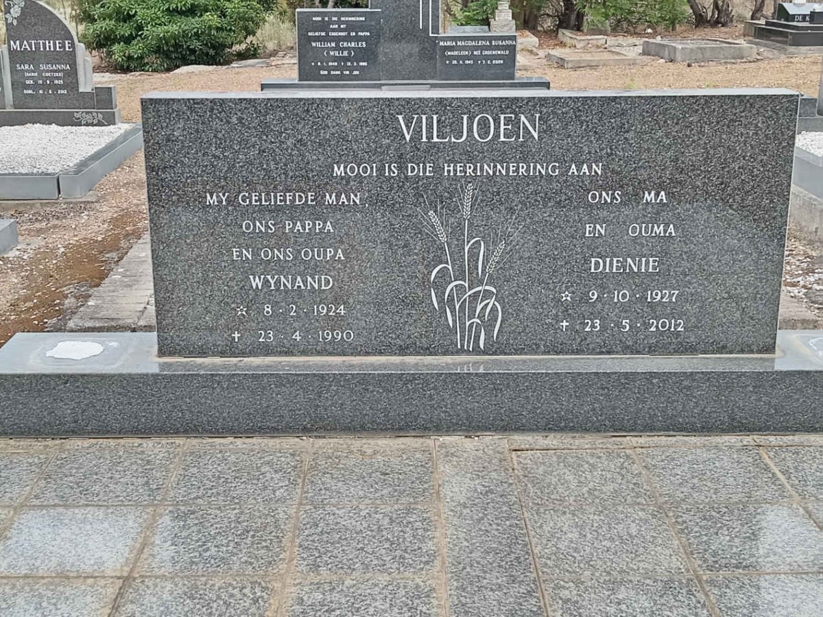 VILJOEN Wynand 1924-1990 &amp; Dienie 1927-2012