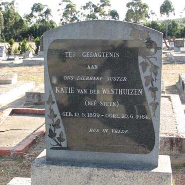 WESTHUIZEN Katie, van der nee STEYN 1899-1964