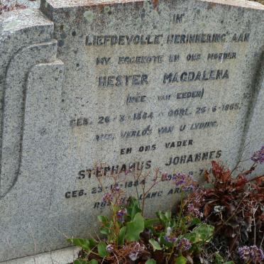 VILJOEN Stephanus Johannes 1884-???? &amp; Hester Magdalena VAN EEDEN 1884-1965