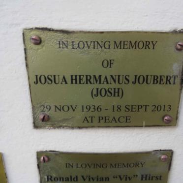 JOUBERT Josua Hermanus 1936-2013