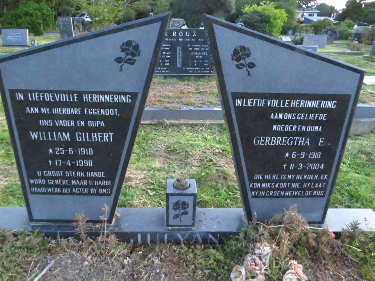 JULYAN William Gilbert 1918-1990 & Gerbregtha E. 1918-2004