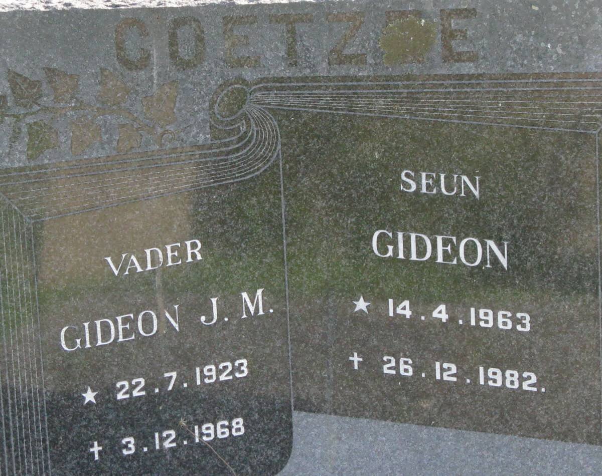 COETZEE Gideon J.M. 1923-1968 :: COETZEE Gideon 1963-1982