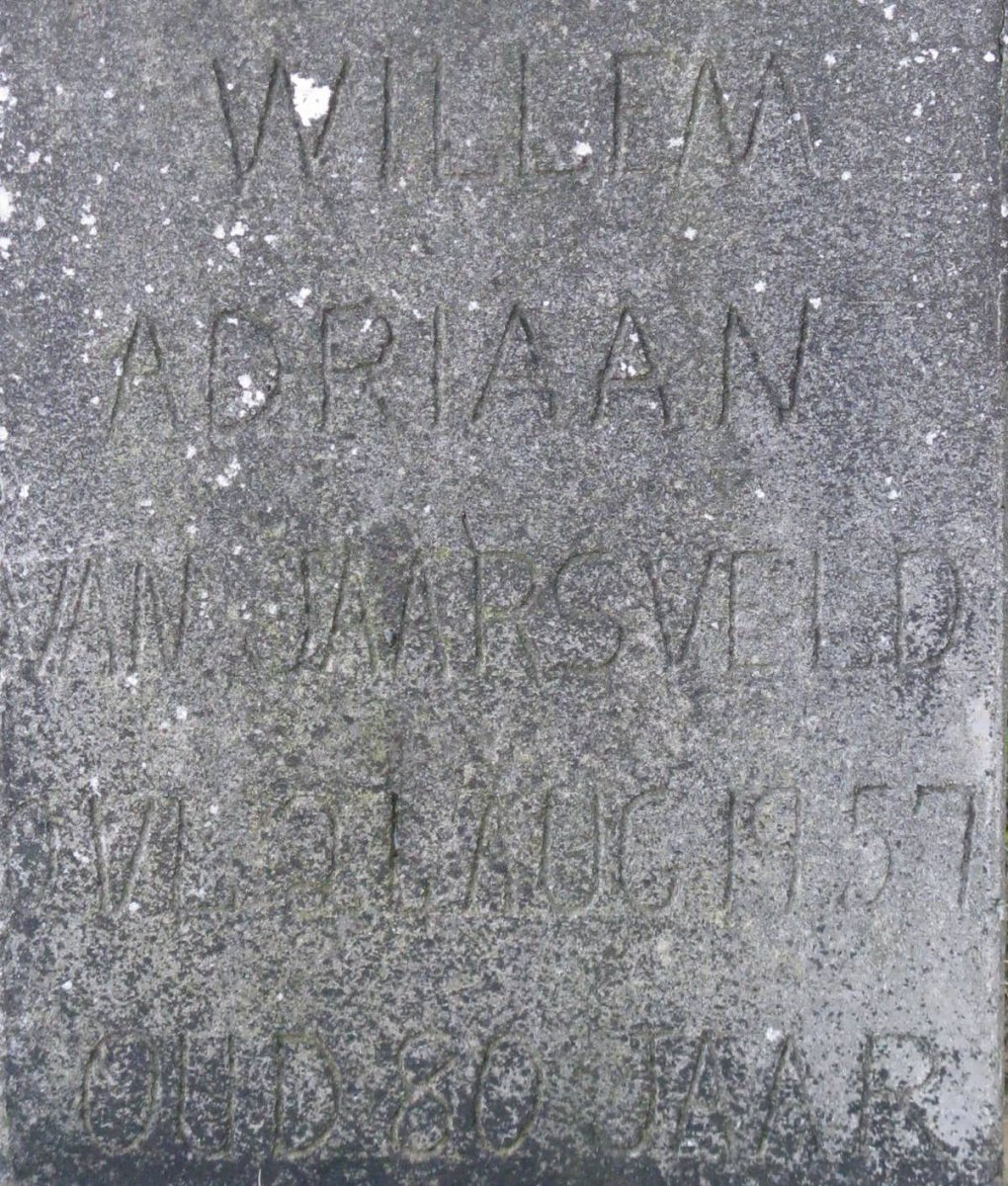JAARSVELD Willem Adriaan, van -1957