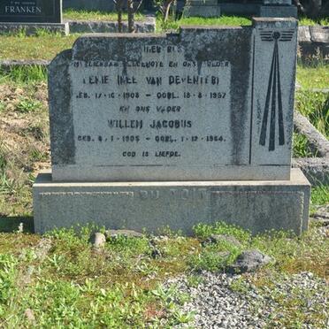 TOIT Willem Jacobus, du 1905-19?4 & Lenie VAN DEVENTER 1908-1957