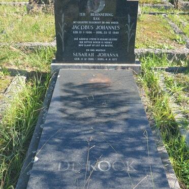 KOCK Jacobus Johannes, de 1906-1949 & Susarah Johanna 1906-1971