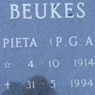 BEUKES P.G.A. 1914-1994