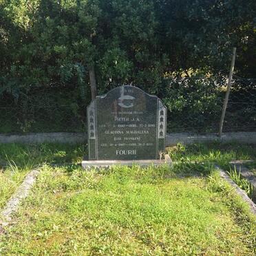FOURIE Pieter J.A. 1890-1956 & Gloudina Magdalena FRANKEN 1892-1956