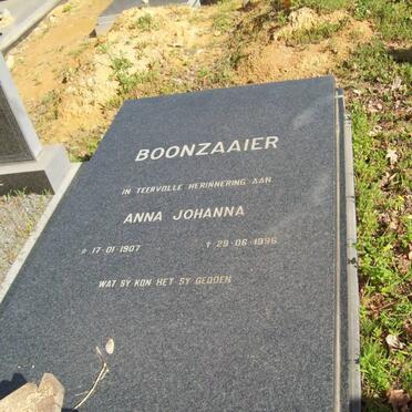 BOONZAAIER Anna Johanna 1907-1996