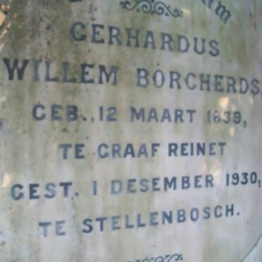 BORCHERDS Gerhardus Willem 1839-1930